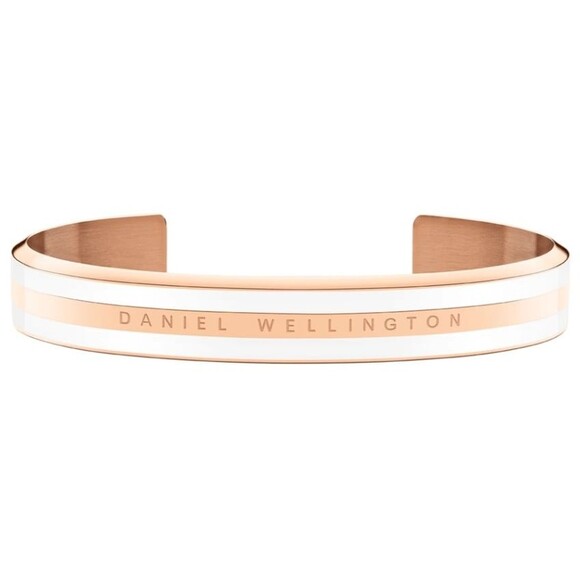 Daniel Wellington Emalie Rose Gold + White Enamel Bracelet size M - Picture 8 of 8